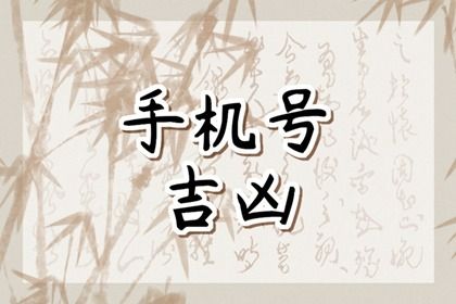 号码吉凶是什么
